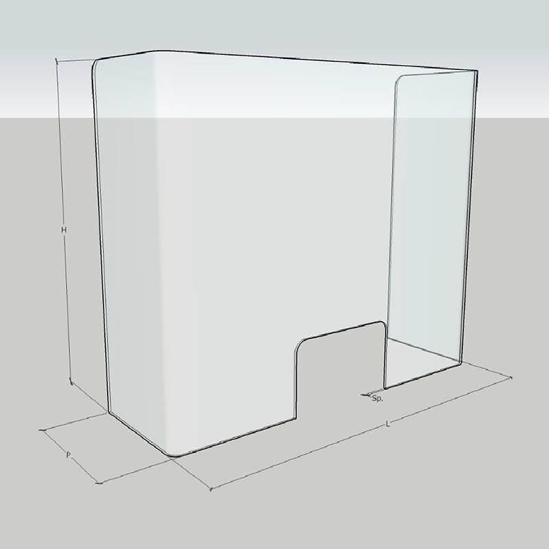 Schermo plexiglass