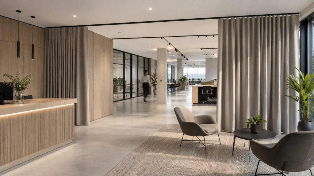 Tende fonoassorbenti per ufficio: come funzionano e quando sceglierle 3 Tende fonoassorbenti per ufficio Design Mastruzzi