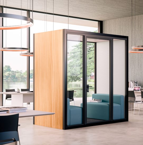 Phone booth per ufficio doppio